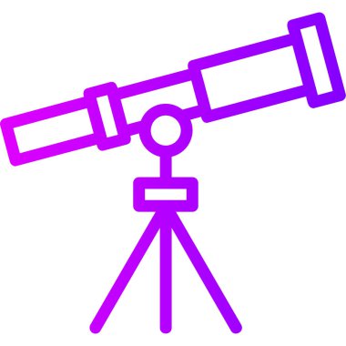 Teleskop. Web simgesi basit tasarım