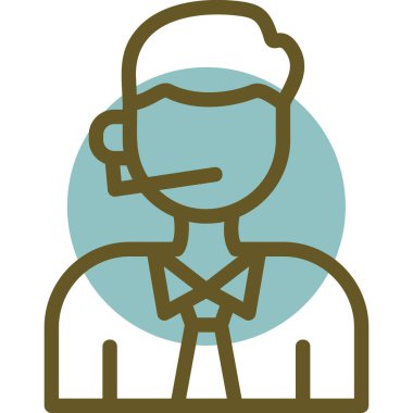 avatar. Web simgesi basit illüstrasyon