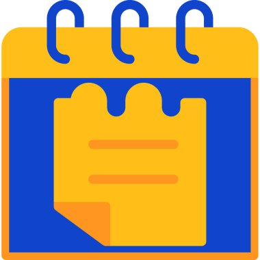 Takvim simgesi, vektör illüstrasyonu basit tasarım