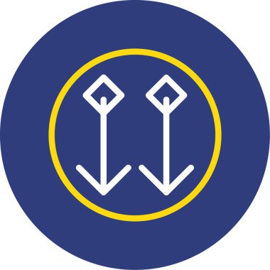 ok yönü simgesi, vektör illüstrasyonu