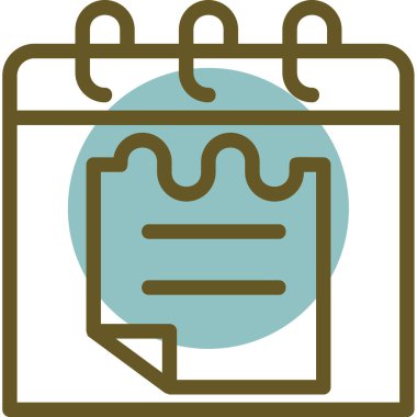 Takvim. Web simgesi basit illüstrasyon