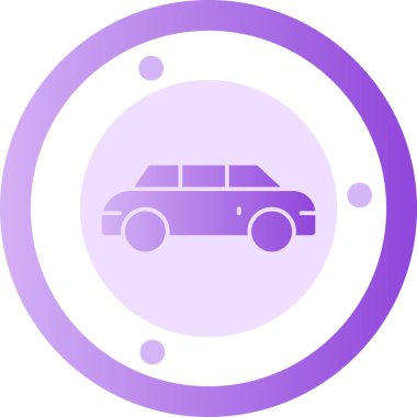 - Araba. Web simgesi basit illüstrasyon