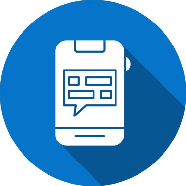 Konuş. Web simgesi basit illüstrasyon