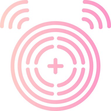 Bir parmak izinin basit vektör çizimi