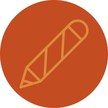 Kalem. Web simgesi basit illüstrasyon