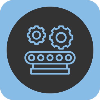 Vites düz kare vektör simgesi