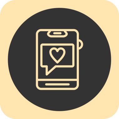 kalp simgesi, vektör, illüstrasyon içeren akıllı telefon