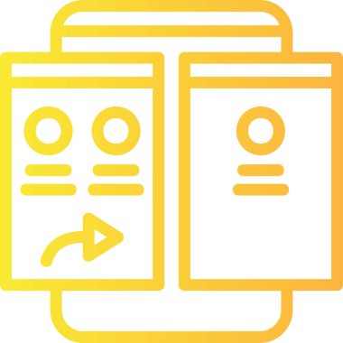 Belge. Web simgesi basit illüstrasyon