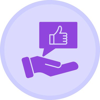 Simge vektör illüstrasyonunu Başparmaklar Yukarı