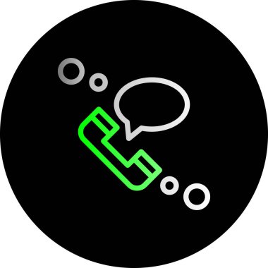 Bir sohbet simgesinin vektör illüstrasyonu