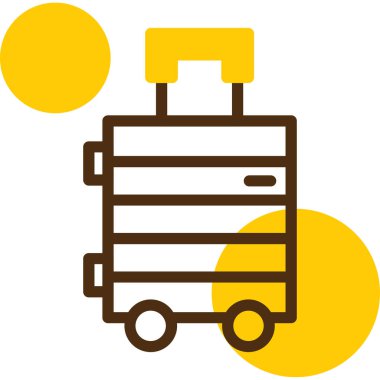 bagaj. Web simgesi basit illüstrasyon