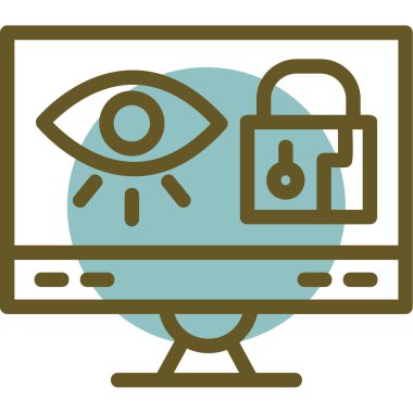 Göz simgesi vektör illüstrasyonu