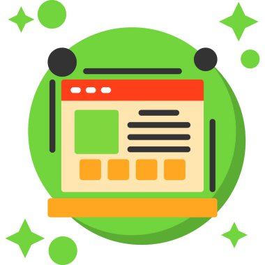 Web simgesi tasarımı vektör illüstrasyonu