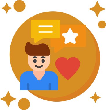 Sosyal ortam vektör simgesi