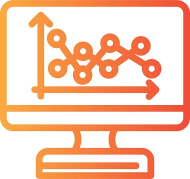 grafik ikonu vektör illüstrasyonu