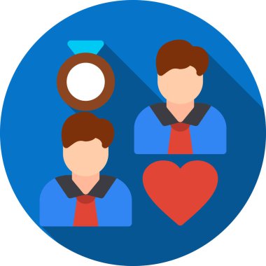 İnsanlar. Web simgesi basit illüstrasyon