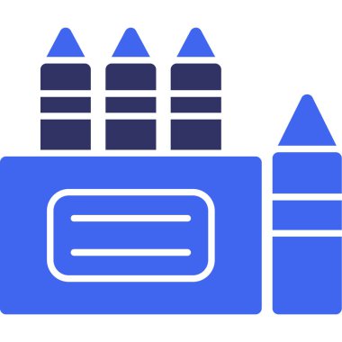 Boya. Web simgesi basit illüstrasyon