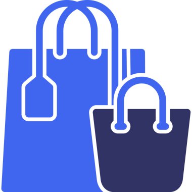 çanta alışveriş perakende simgesi düz stil