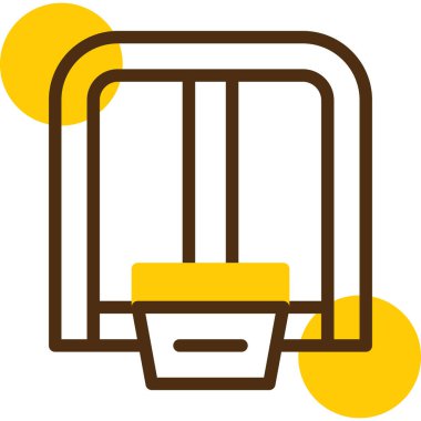 Sepet sepeti simgesi - taslak biçiminde