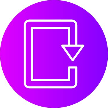 Ok. Web simgesi basit illüstrasyon