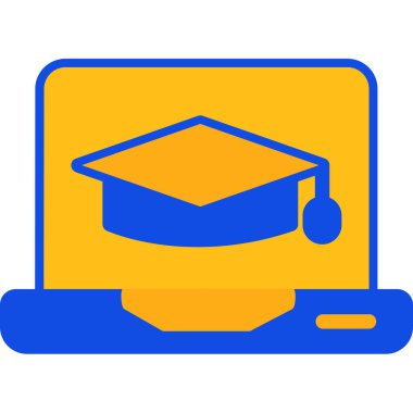 eğitim web simgesi basit illüstrasyon