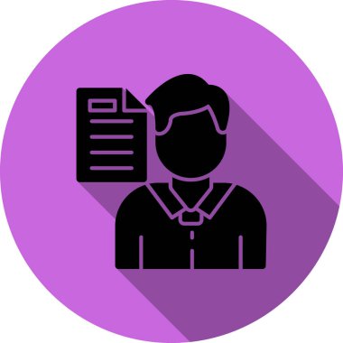 Bir kadın simgesinin vektör illüstrasyonu