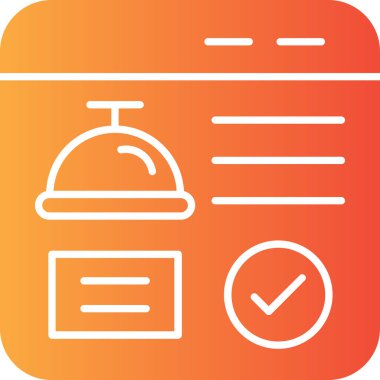 Otel simgesi vektör illüstrasyonu