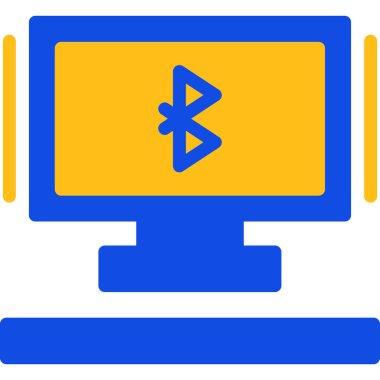 Bir bilgisayar simgesinin vektör illüstrasyonu