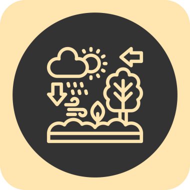 Hava simgesinin vektör illüstrasyonu