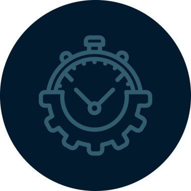 Saat simgesi vektör illüstrasyonu