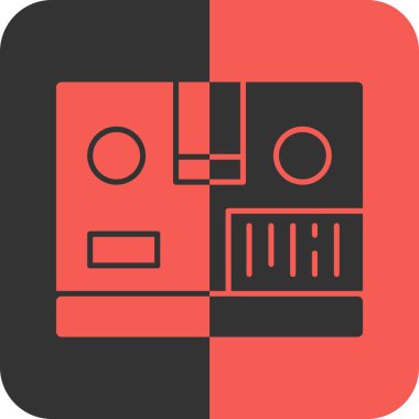 Modern b 'nin vektör illüstrasyonu eksik simgesi