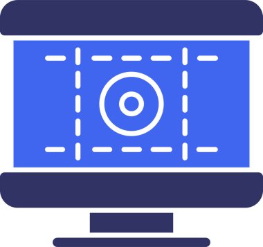 Bilgisayar simgesinin vektör illüstrasyonu