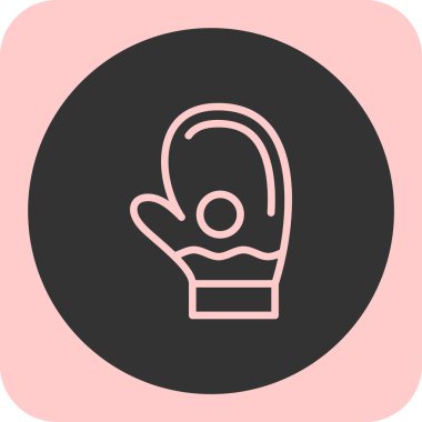 Bir kadın simgesinin vektör illüstrasyonu