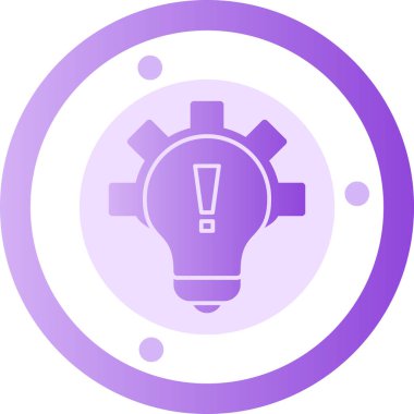 Ampul. Web simgesi basit illüstrasyon