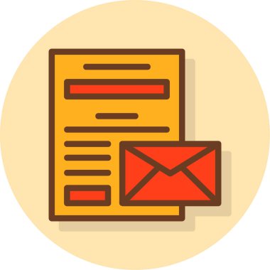 e-posta mektup simge vektör çizim