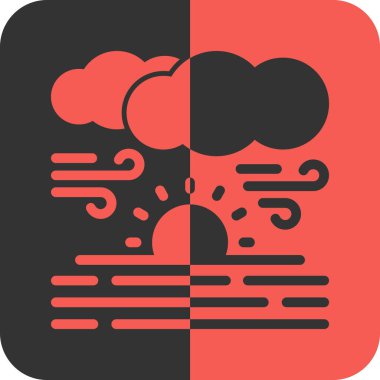 Bulut. Web simgesi basit illüstrasyon