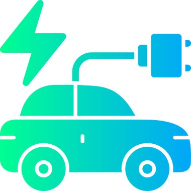 Araba şarj. Web simgesi