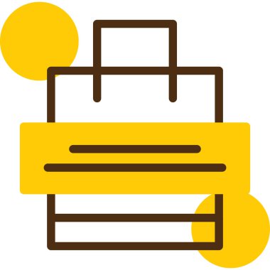 çanta çanta simgesi ana hat biçiminde