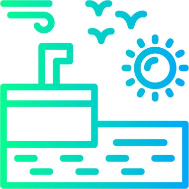 Soğuk hava iklimi simgesi dolgulu hatlar biçiminde