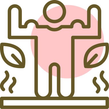 İnsanın minimalist vektör simgesi