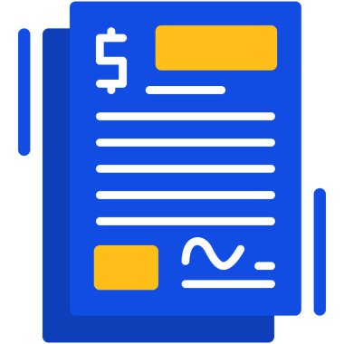 Dolar banknotu. Web simgesi basit illüstrasyon