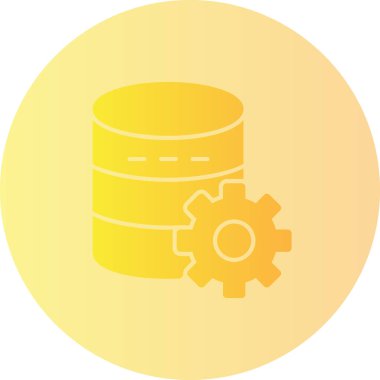 Veri veritabanı simgesi beyaz arkaplanda izole edildi. resimleme