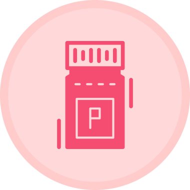 - Uyuşturucu. Web simgesi basit illüstrasyon