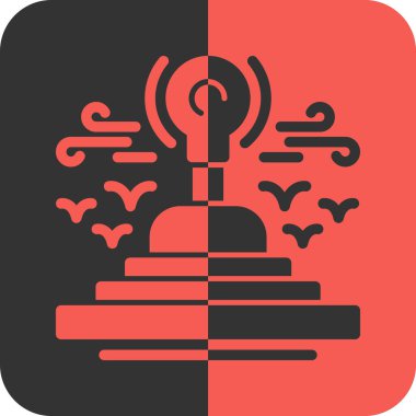 Cadılar Bayramı parti simgesi, vektör illüstrasyonu