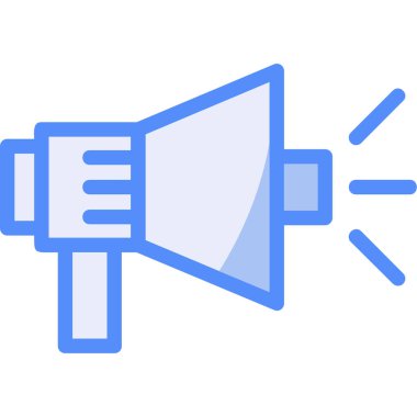 megaphaphone ikon vektör illüstrasyonu