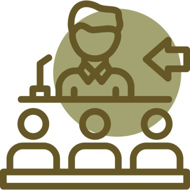 basit biçimli tren simgesi