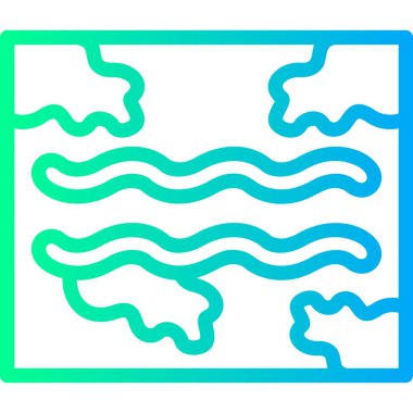 Moda tarzında izole edilmiş yüzme havuzu simgesi