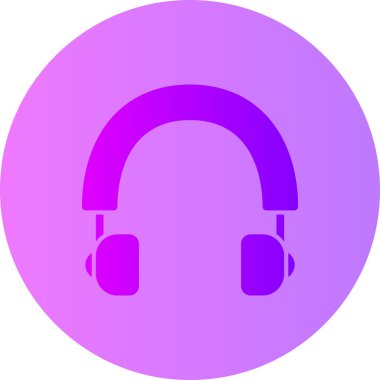 Kulaklık. Web simgesi basit illüstrasyon