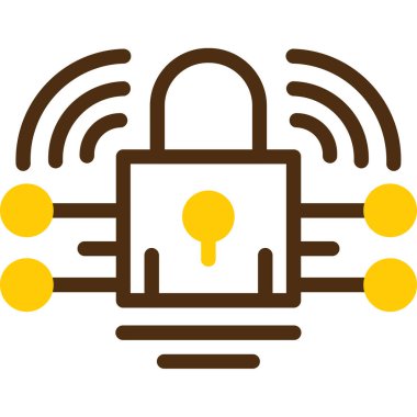 güvenlik simgesi vektör illüstrasyonu