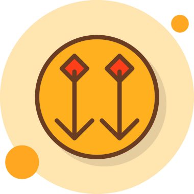 Tek bir simgenin vektör illüstrasyonu